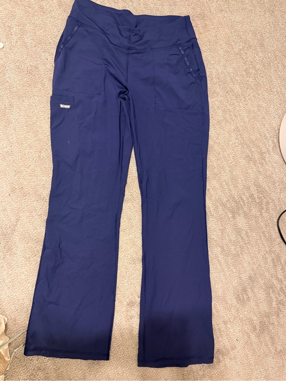 Grey's Anatomy Navy Knit Stretch Scrub Pants